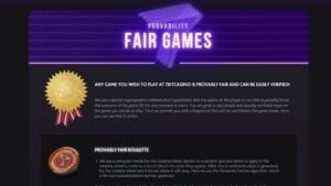 7bit casino provably fair games