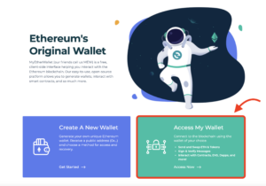 How to set up MyEtherWallet with Ledger Step 1
