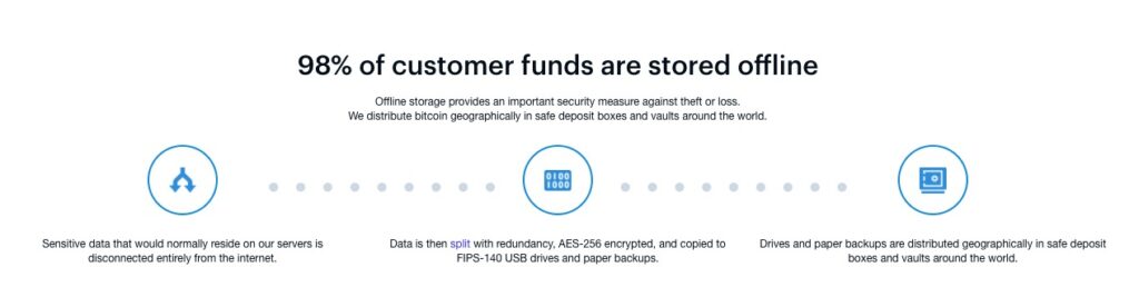 Coinbase security screenshot