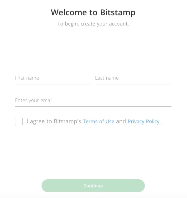 bitstamp sign up