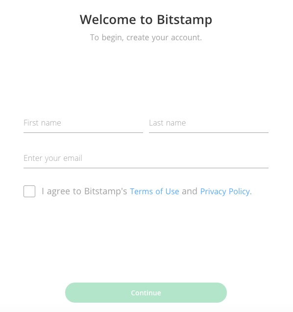 bitstamp sign up