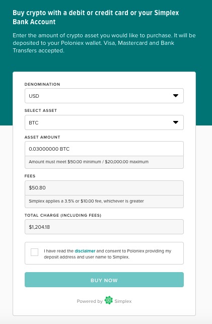 poloniex instant buy