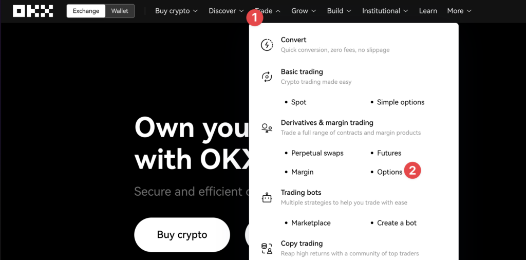 okx options trading